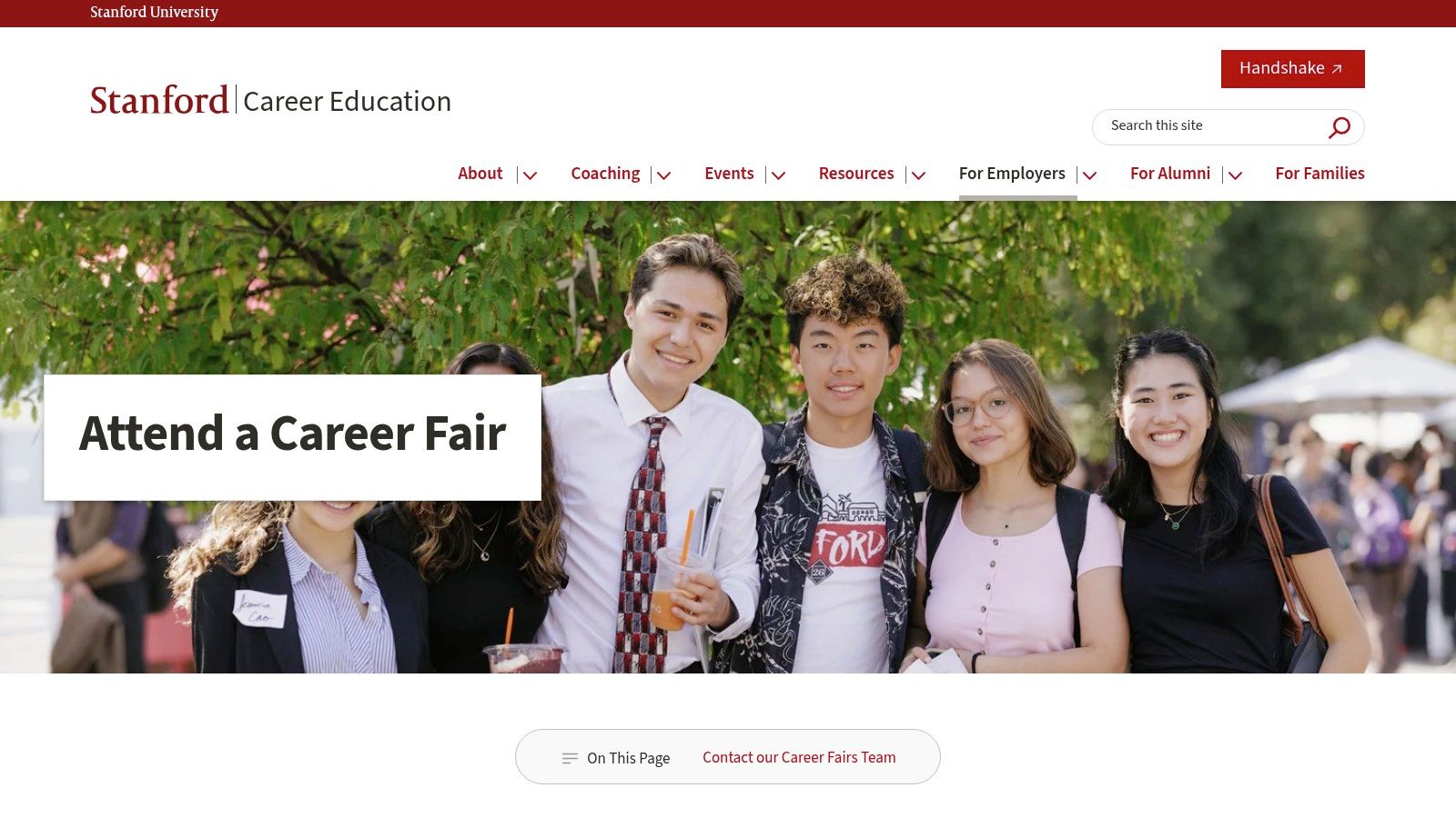 Stanford Career Education, Career Fairs