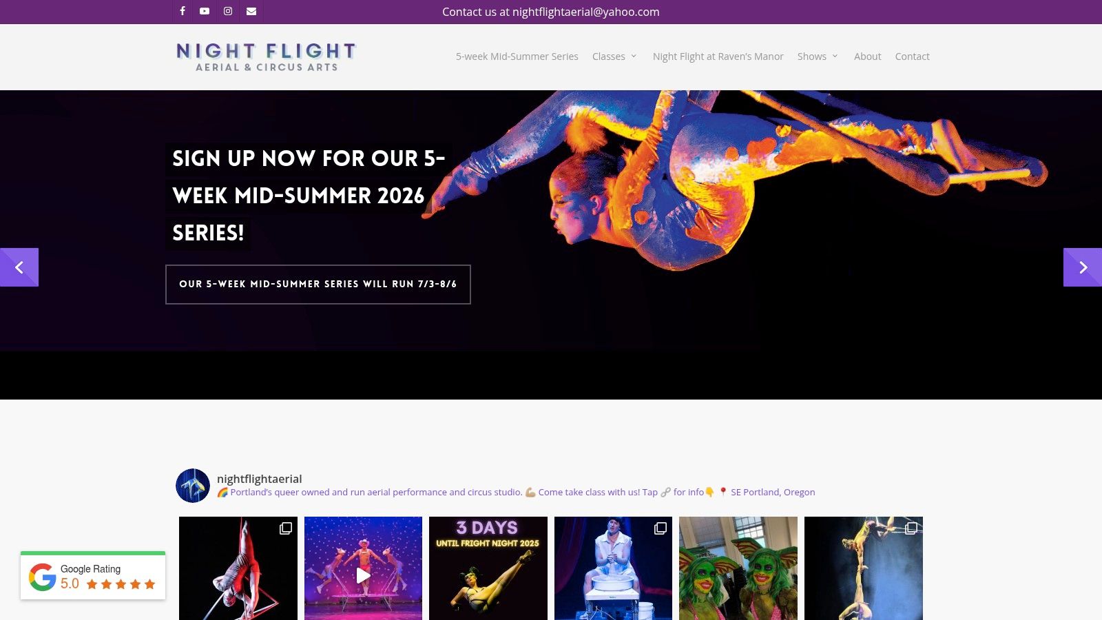 Night Flight Aerial & Circus Arts