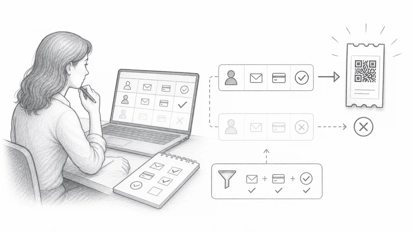 Only create ticket when... illustration